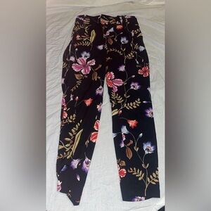 Floral dress ankle pants